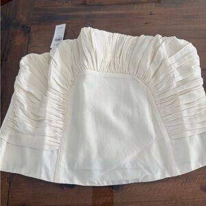 LOFT Cream Strapless Top